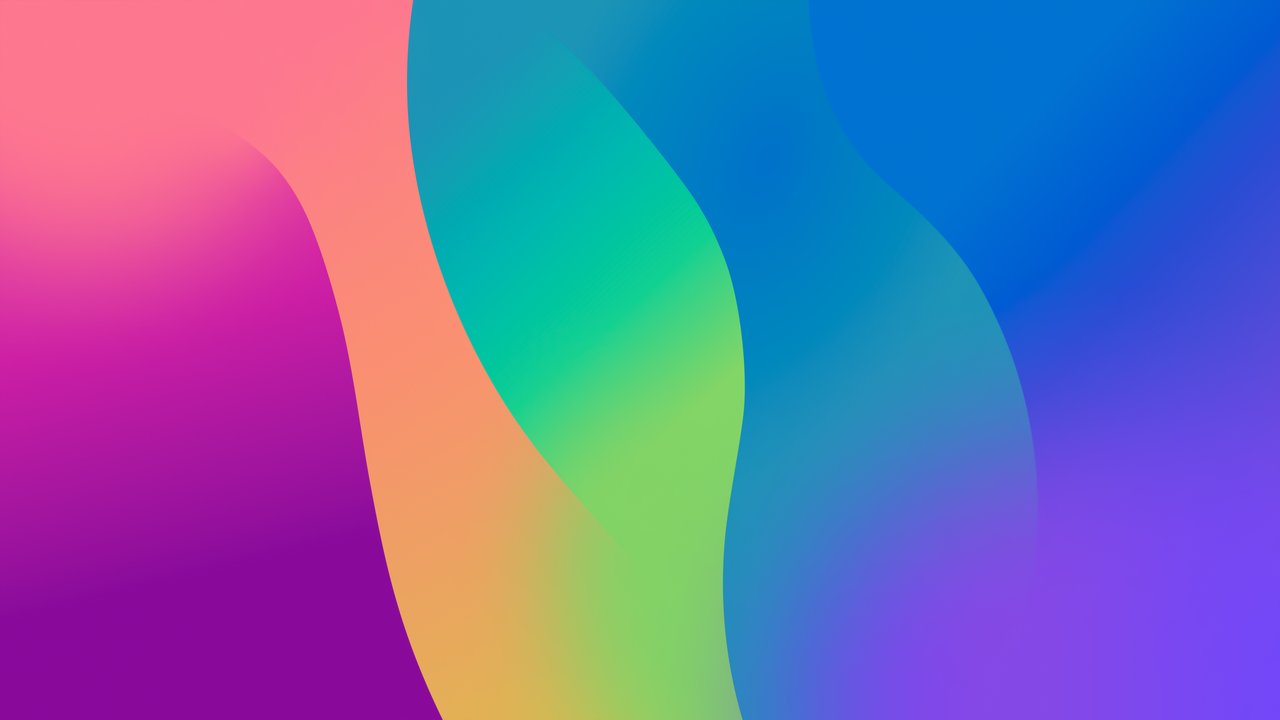 Colored abstract smooth waves - HDV 720p wallpapers in 1280x720 resolution