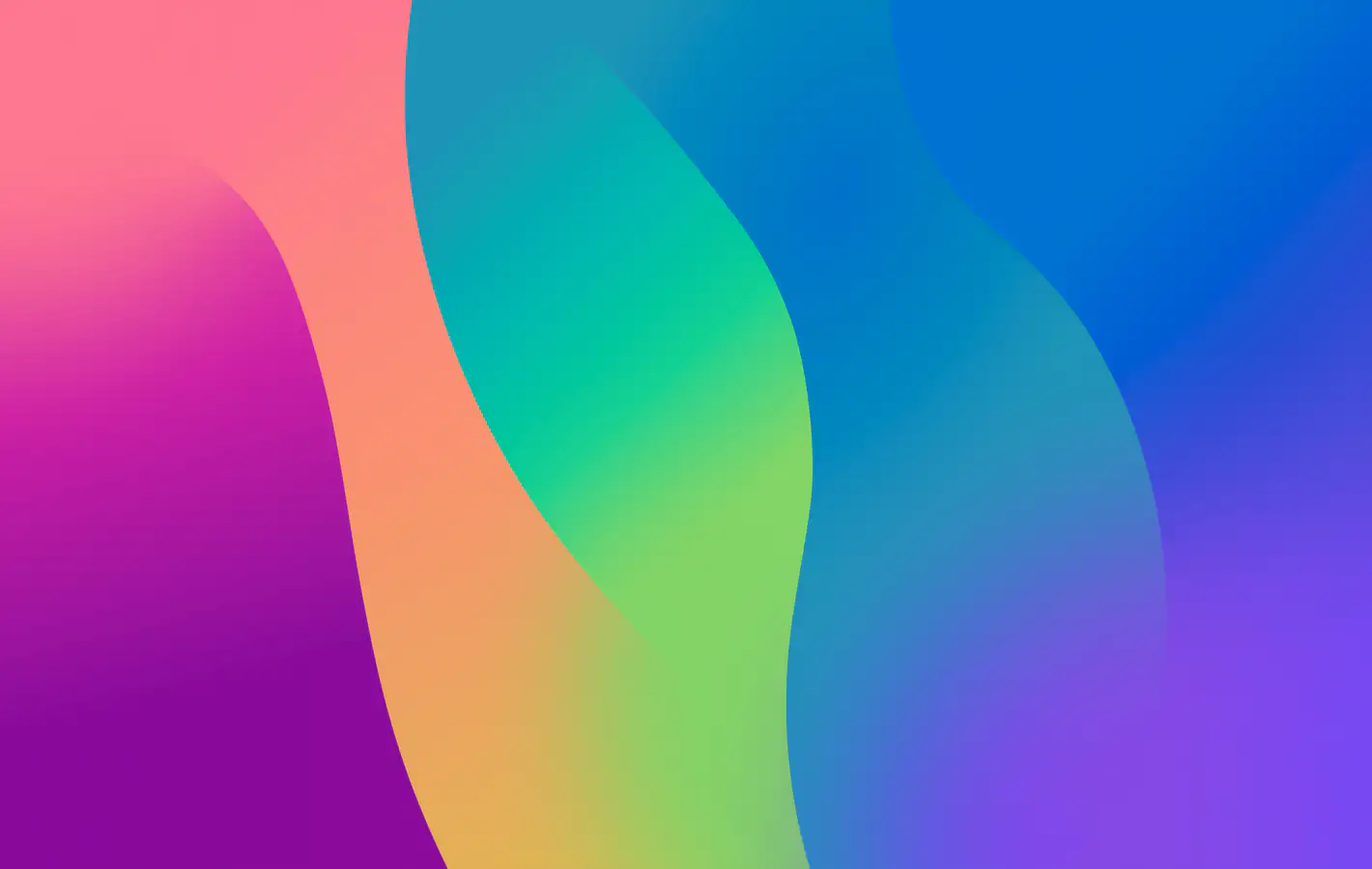 Colored abstract smooth waves — desktop and phone wallpaper, free download