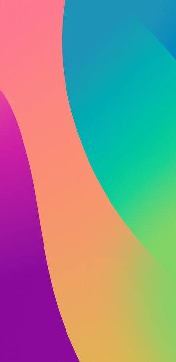 Colored abstract smooth waves - Wallpapers for Samsung in 360x740 resolution