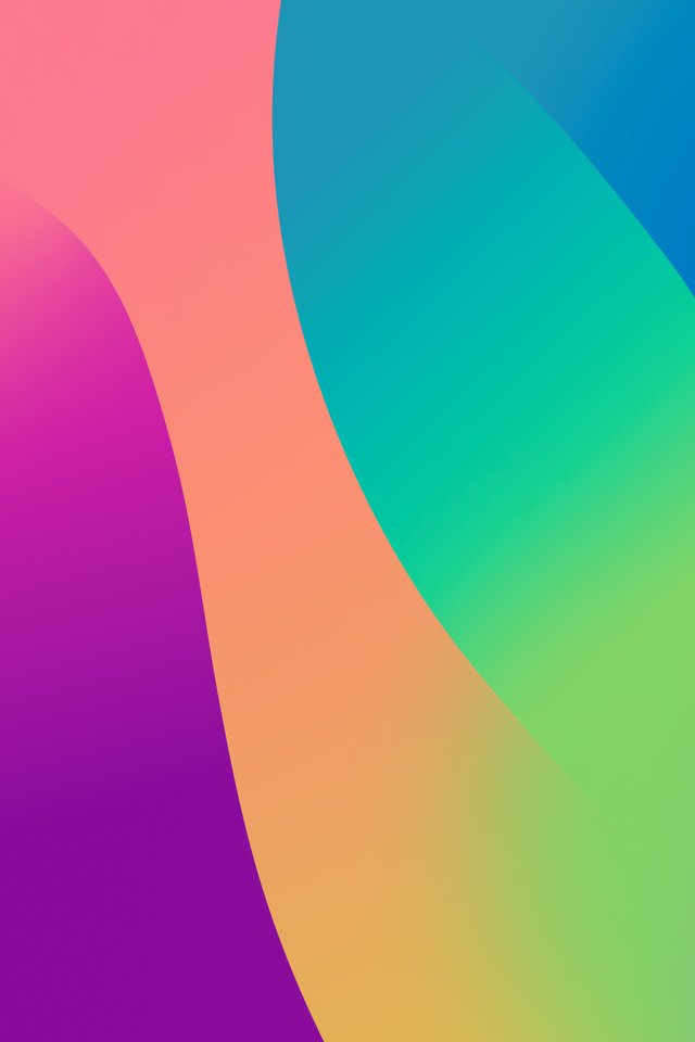 Colored abstract smooth waves - Wallpapers for iPhone 4/4S in 640x960 resolution