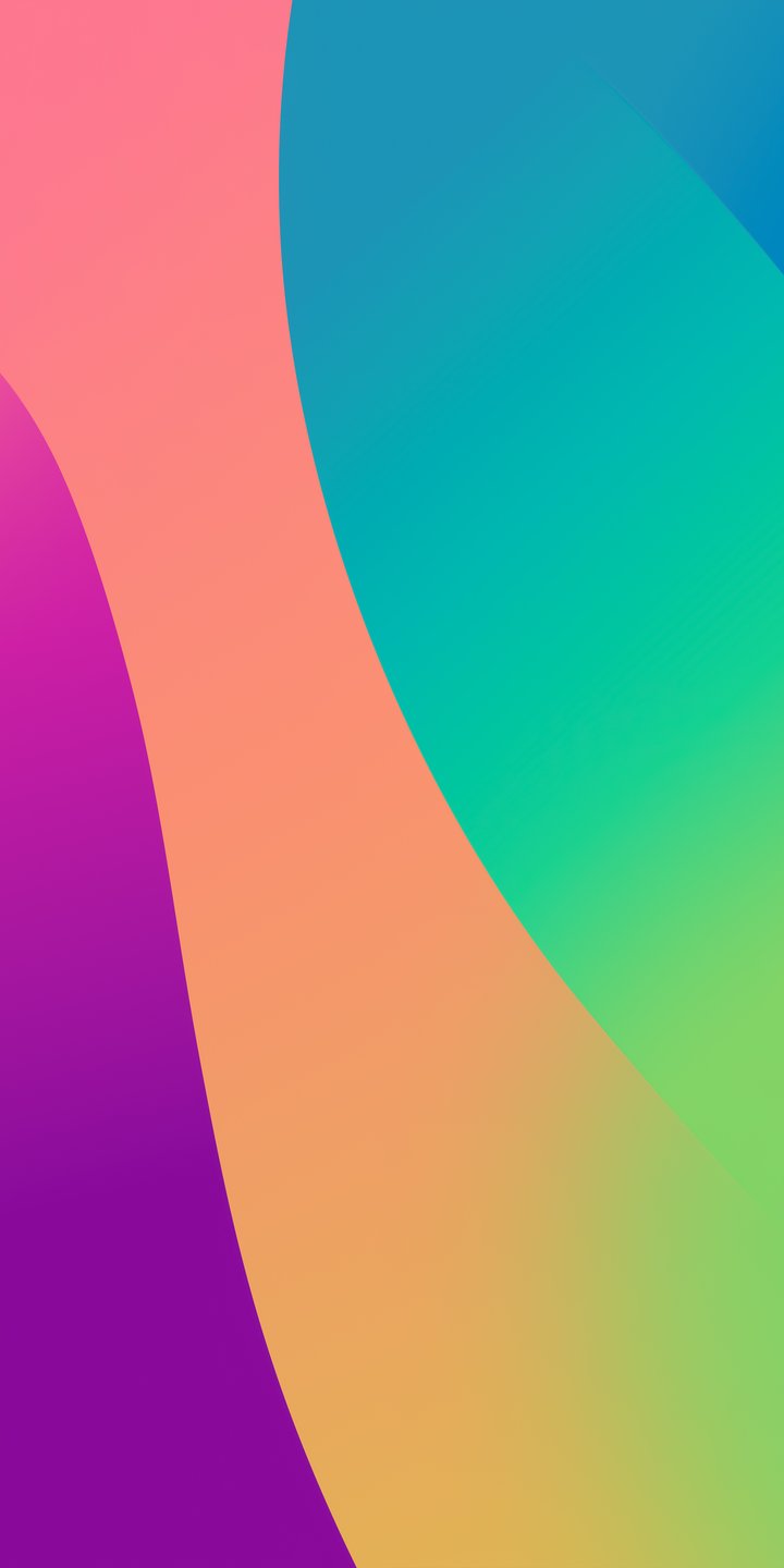 Colored abstract smooth waves - Wallpapers for Samsung Galaxy A03s, Xiaomi Redmi 7A, POCO C3 in 720x1440 resolution