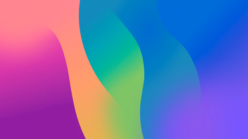 Colored abstract smooth waves - Wallpapers for iPad mini 8.3″ in 2266x2266 resolution