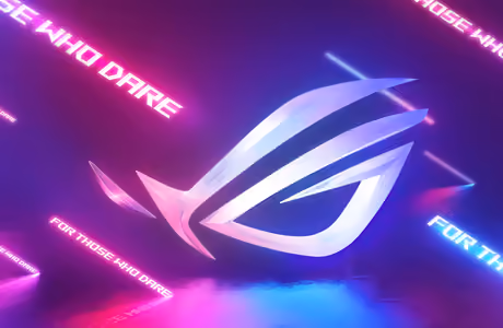 Illustrations wallpapers: ASUS ROG, logo, neon, gaming