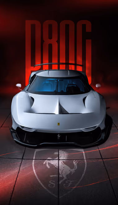 Обои машины: Ferrari P80/C, спойлер, суперкар, роскошь