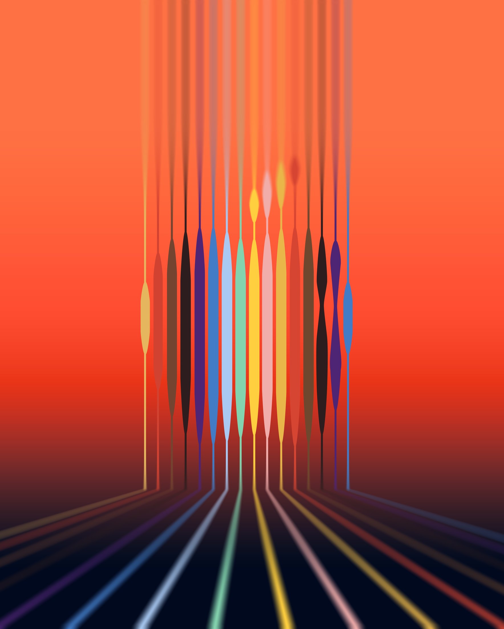 Distorted Apple logo - Wallpapers for Samsung Galaxy Z Fold 2/3 in 1768x2208 resolution