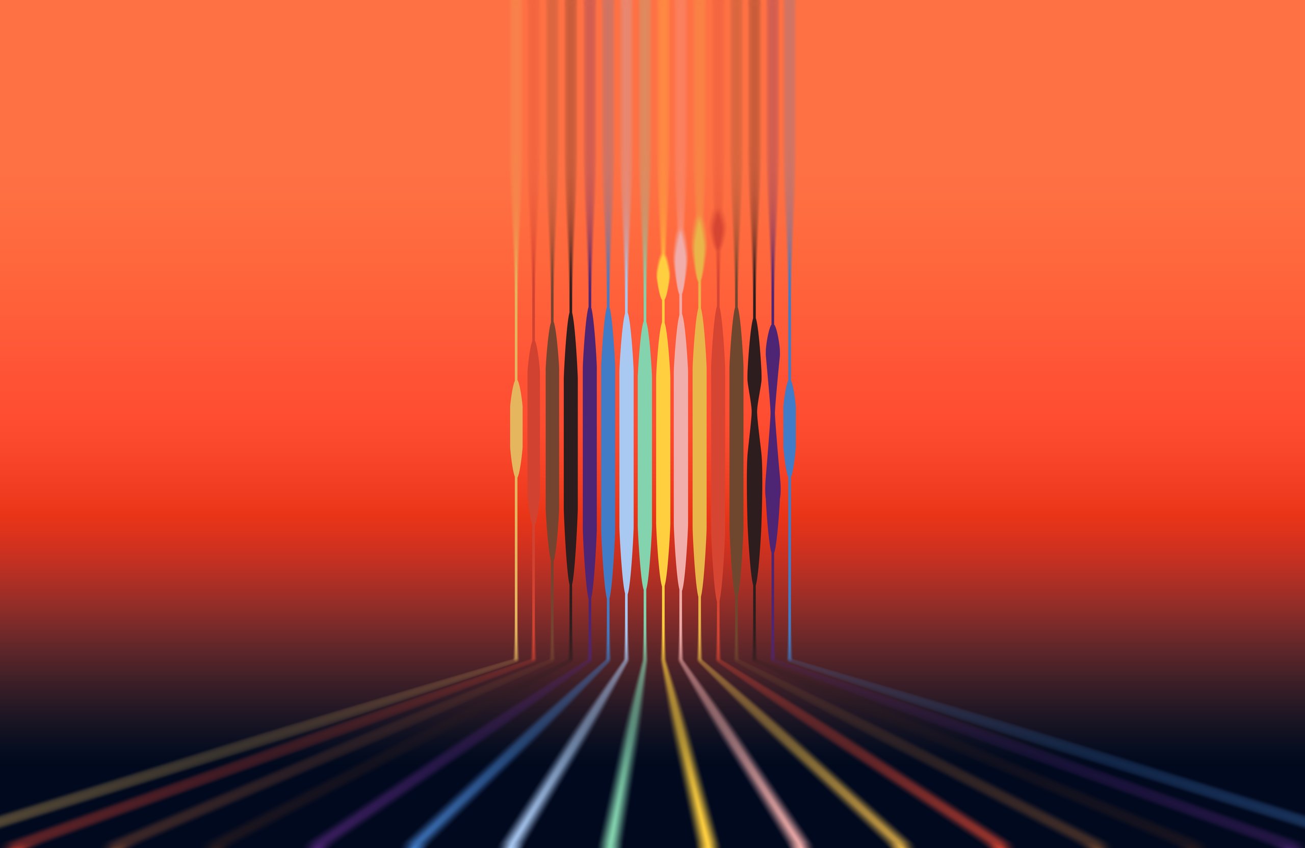 Distorted Apple logo - Wallpapers for Apple MacBook Air 13 M2″ in 2560x1664 resolution