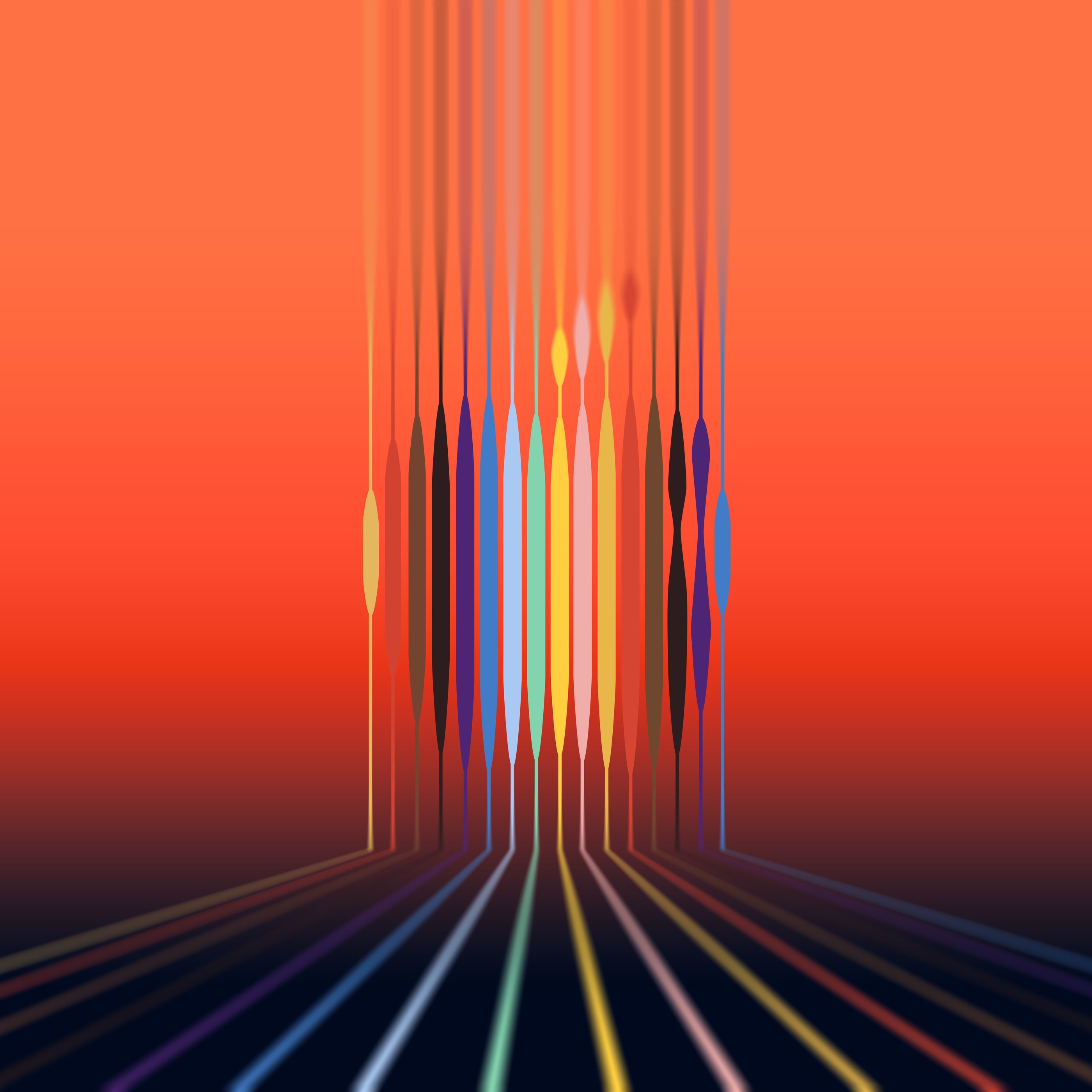 Distorted Apple logo - Wallpapers for Samsung Galaxy Tab S9+ in 2800x2800 resolution