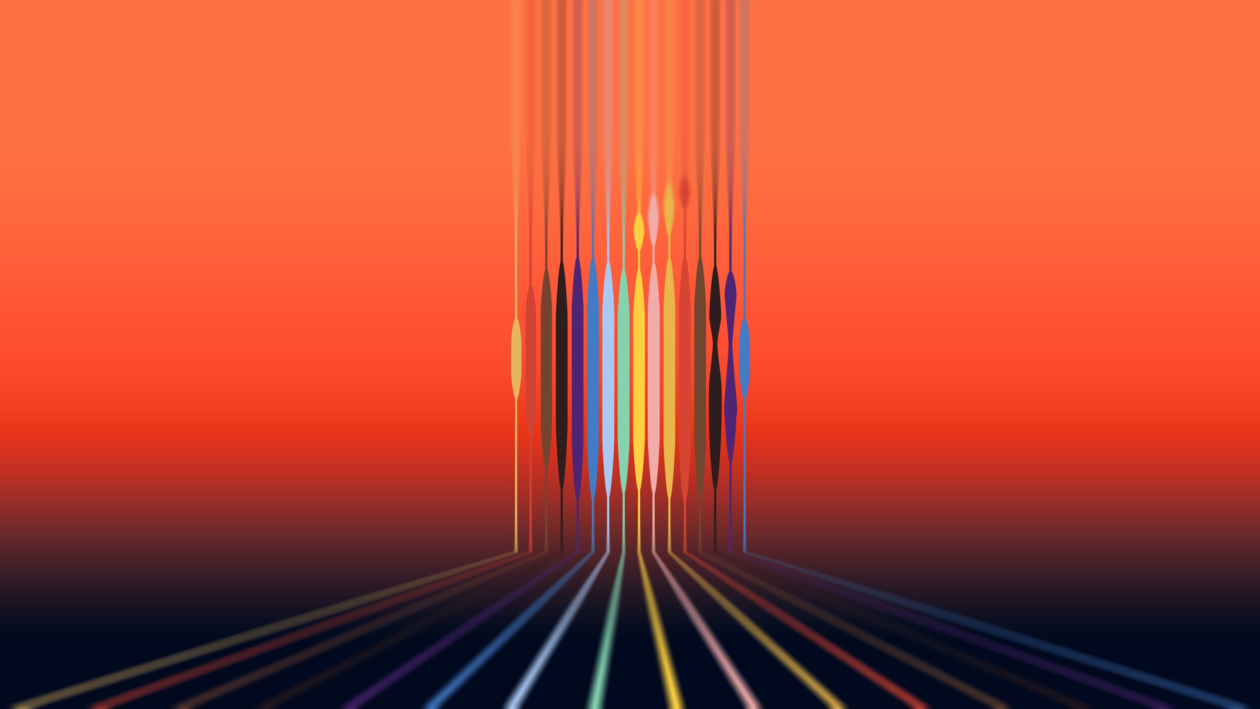 Distorted Apple logo - Wallpapers for Apple iMac 21.5″ in 4096x2304 resolution