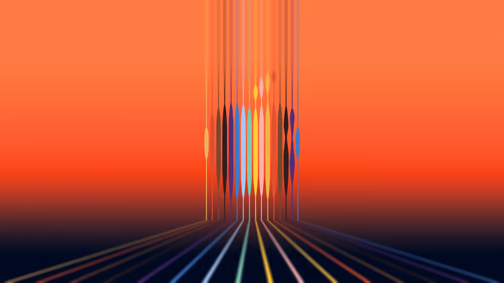 Distorted Apple logo — desktop and phone wallpaper, free download