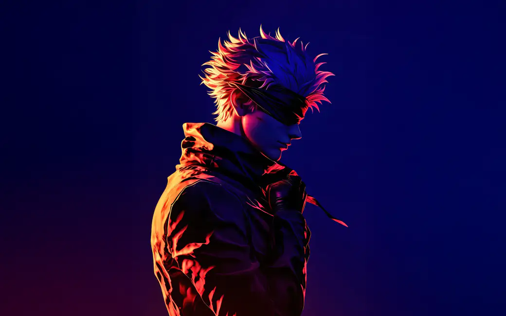Satoru Gojo from The Magical Battle with the Blindfold — desktop and phone wallpaper, free download