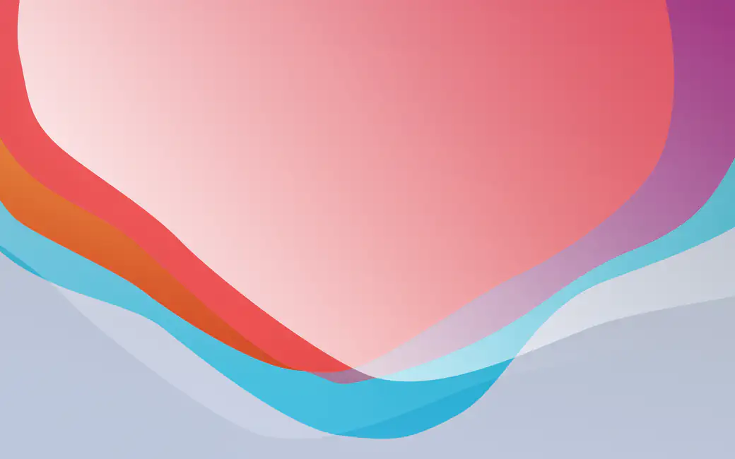 Multi-layered color waves — desktop and phone wallpaper, free download