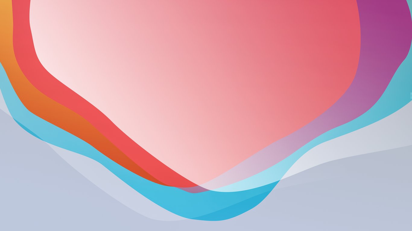 Multi-layered color waves - Laptop Wallpapers in 1366x768 resolution
