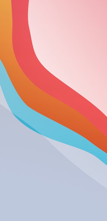 Multi-layered color waves - Wallpapers for Samsung in 360x740 resolution