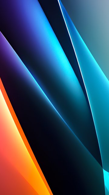 Neon gradient layers - Wallpapers for Nokia, Samsung in 360x640 resolution