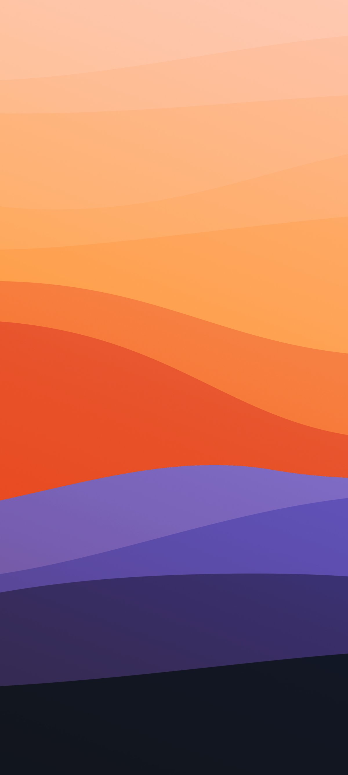 Abstract colorful layered waves pattern - Wallpapers for Xiaomi 15 in 1200x2670 resolution