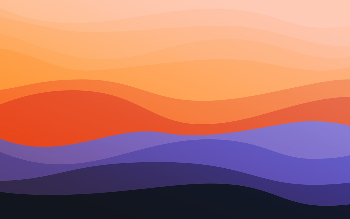 Abstract colorful layered waves pattern - WSXGA wallpapers in 1440x900 resolution
