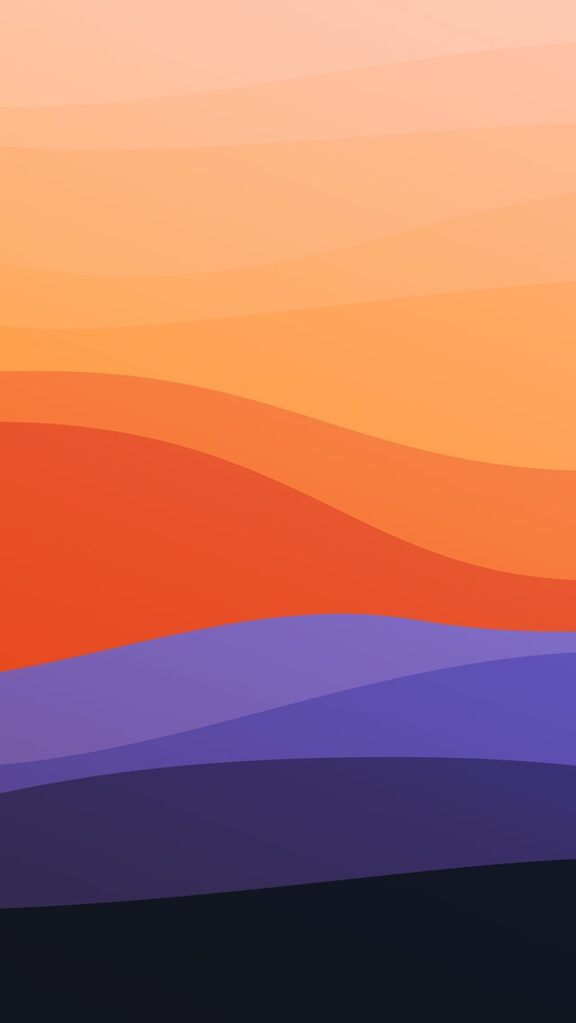 Abstract colorful layered waves pattern - Wallpapers for iPhone 5/5S/5C/SE in 640x1136 resolution