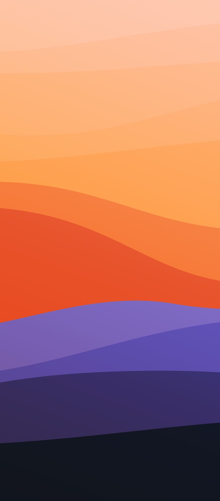 Abstract colorful layered waves pattern - Wallpapers for Xiaomi Redmi 14C, POCO C71/C75/M7, Infinix Note 8 in 720x1640 resolution