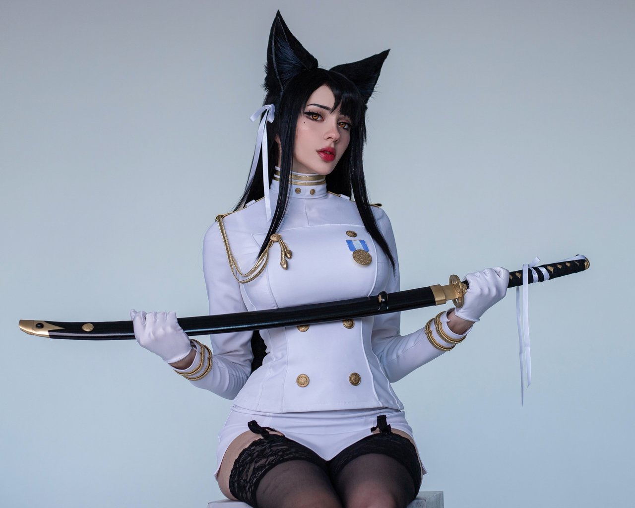Alin Ma as Atago from Azur Lane - SXGA wallpapers in 1280x1024 resolution