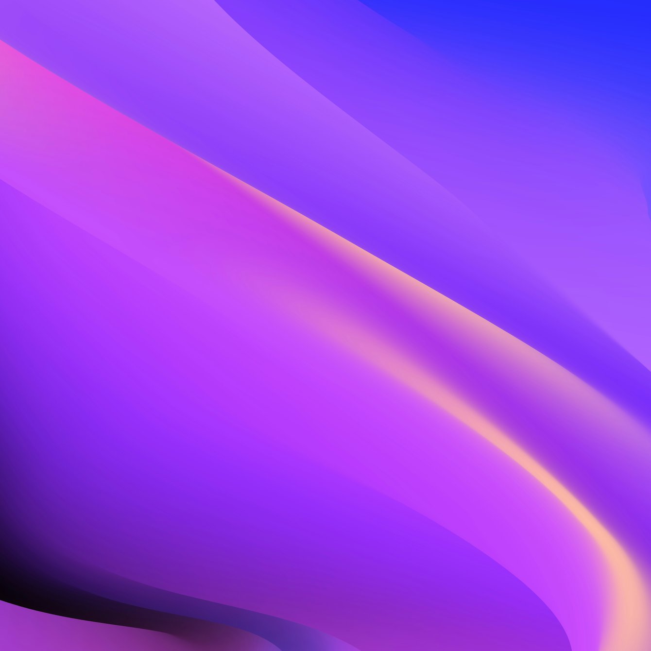 Smooth purple waves - Wallpapers for Samsung Galaxy Tab in 1340x1340 resolution