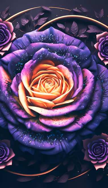 Illustrations wallpapers: arrangement, rose, flowers, petals