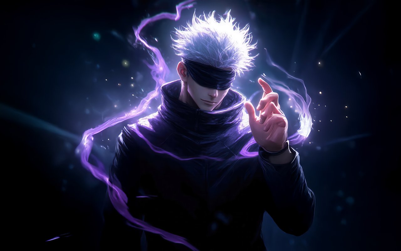 Satoru Gojo with magical powers - WXGA_1280 wallpapers in 1280x800 resolution