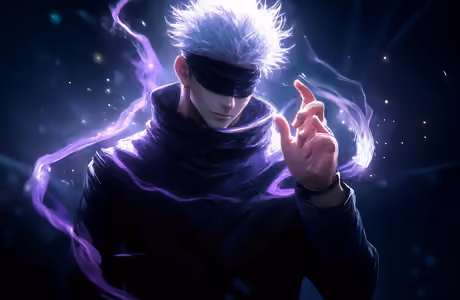 WQXGA широкоформатные и Apple MacBook Air 13 Blindfold wallpapers (2560x1600): Satoru Gojo, Jujutsu Kaisen, magic, man