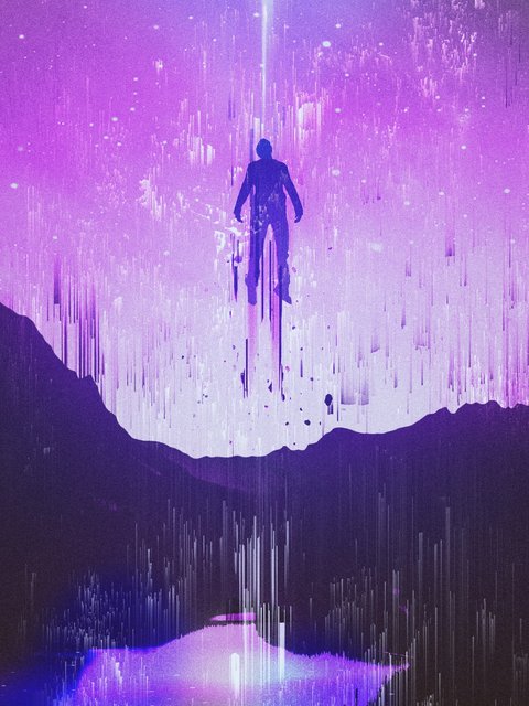 Man rises up - Wallpapers for HTC/BlackBerry in 480x640 resolution
