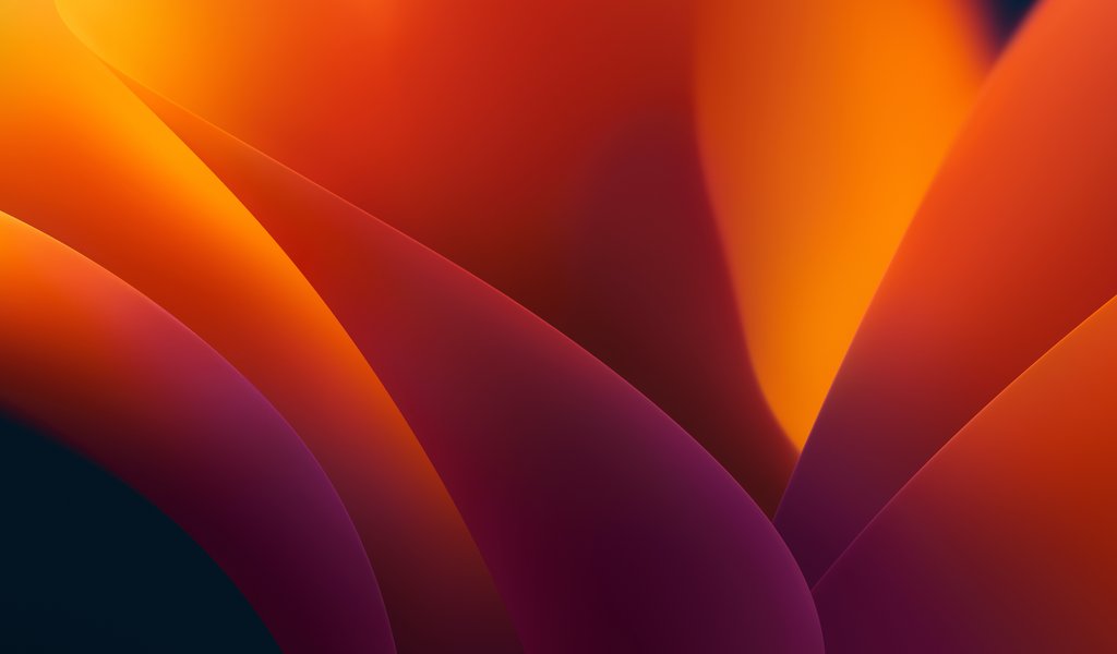 Orange abstract layers - WSVGA wallpapers in 1024x600 resolution