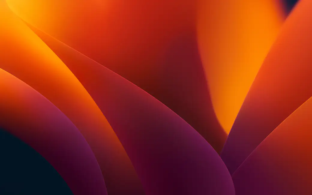 Orange abstract layers — desktop and phone wallpaper, free download