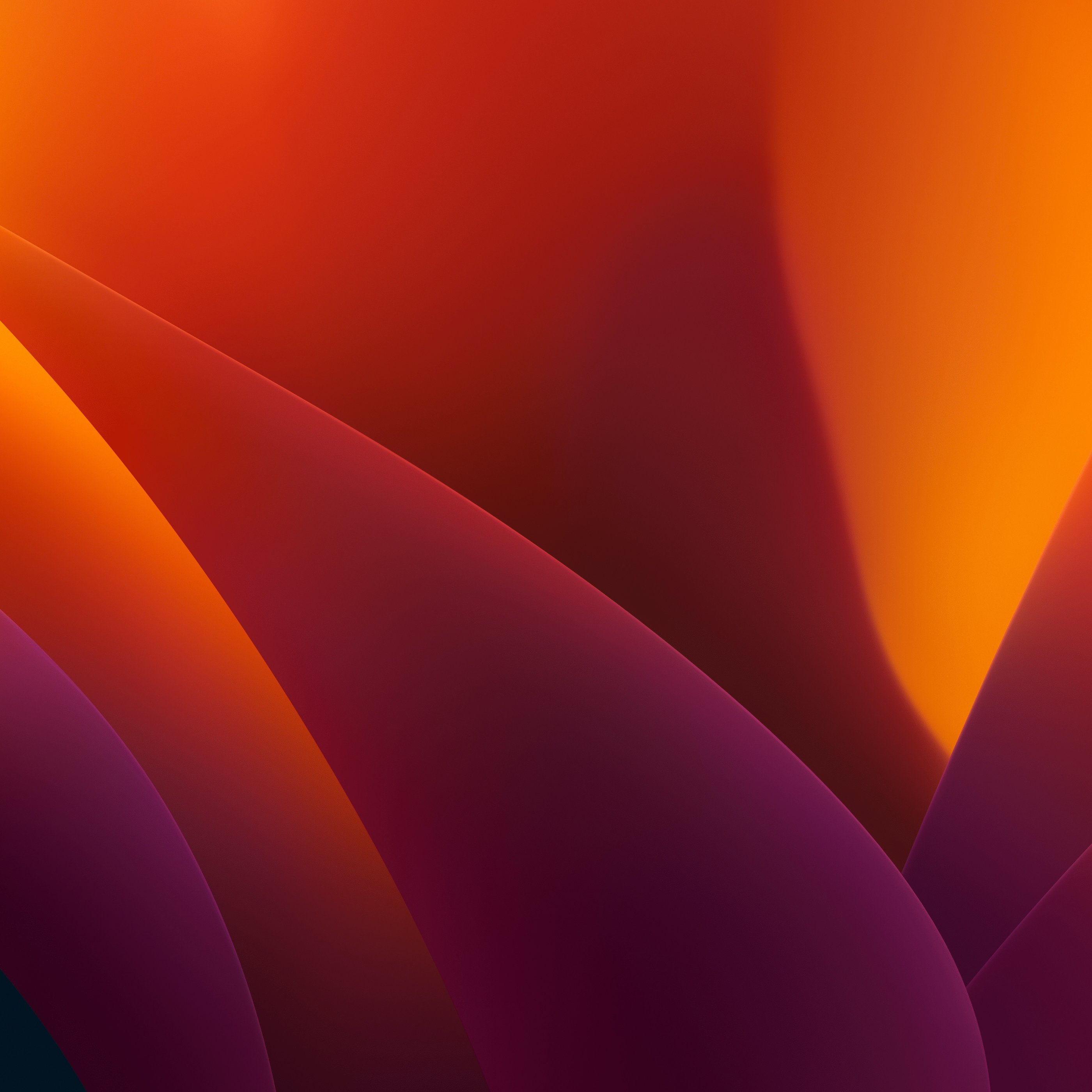 Orange abstract layers - Wallpapers for Samsung Galaxy Tab S9+ in 2800x2800 resolution