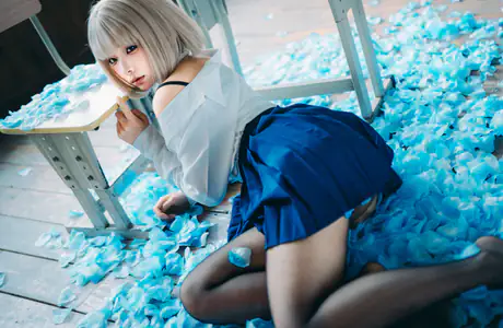 WSXGA+ schoolgirl wallpapers (1680x1050): cosplay, Chunmomo, school uniform, stockings