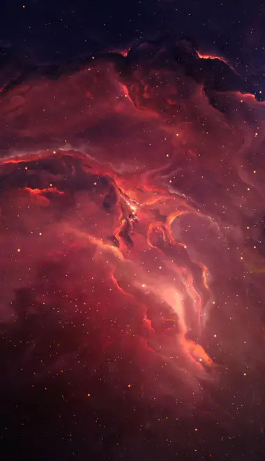 radiation Wallpapers for iPhone 17 Pro/17/16 Pro (1206x2622): nebula, stars, galaxy, dust