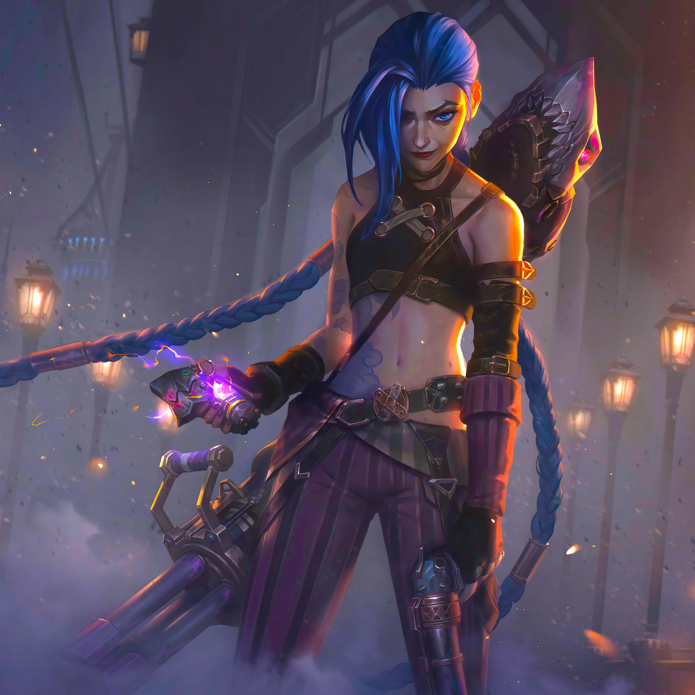 Jinx is equipped with a weapon - Wallpapers for iPad mini 8.3″ in 2266x2266 resolution