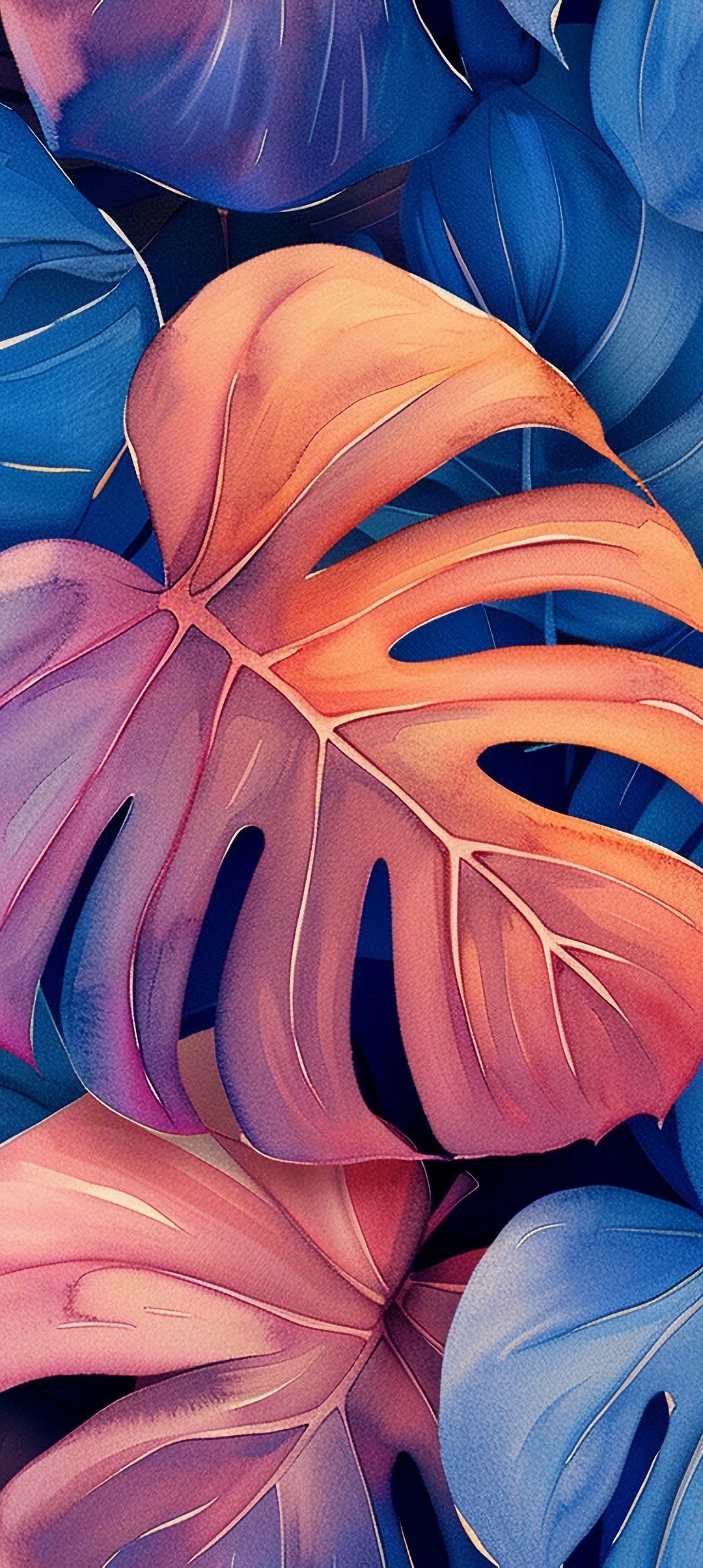 Tropical palm leaves - Wallpapers for Samsung Galaxy A13/A14/A53, Realme 12 Pro 5G, POCO M5 in 1080x2408 resolution