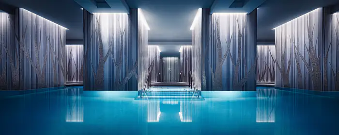 Interior design wallpapers: london, four Seasons, hotel, pool