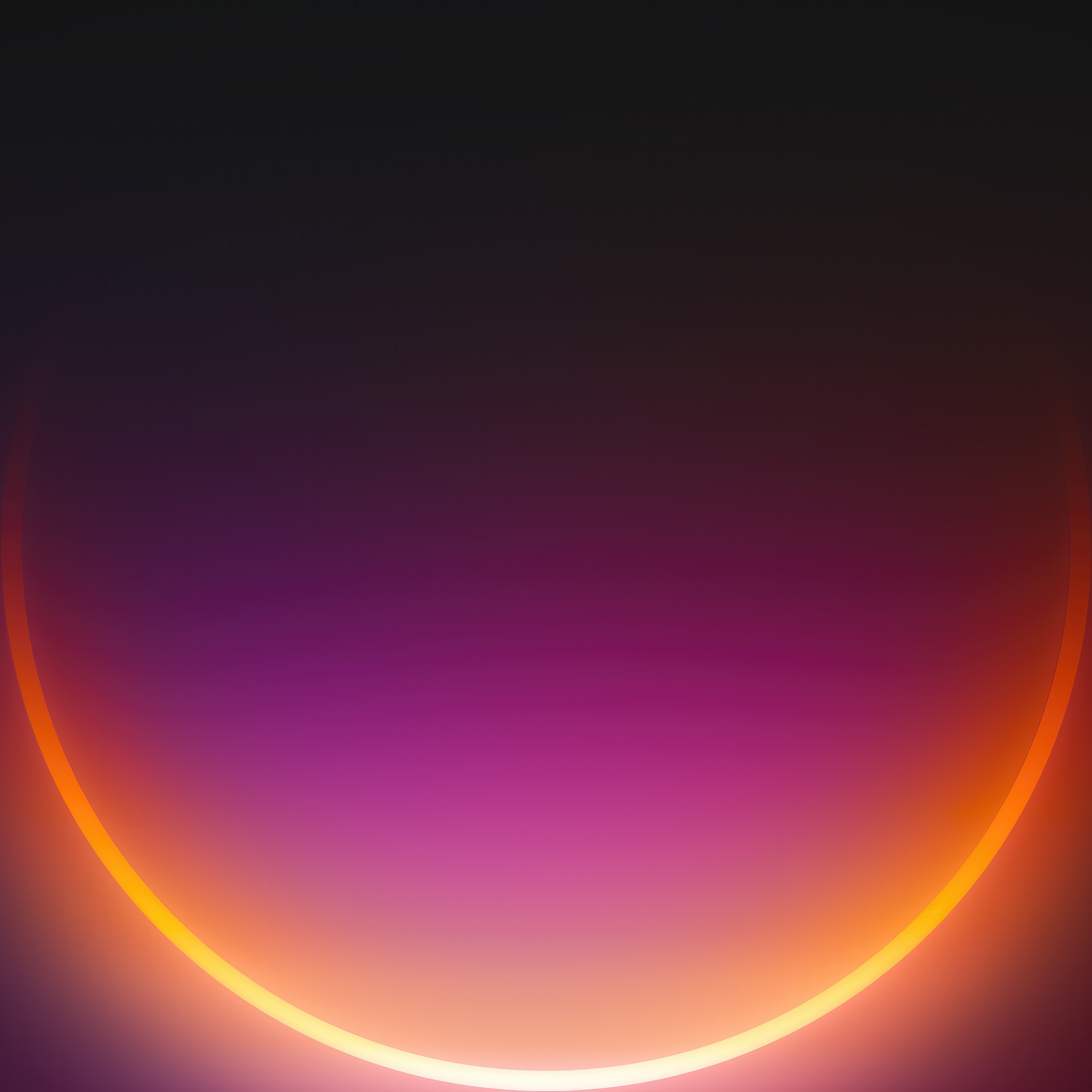 Orange arc on a black background - Wallpapers for iPad Pro 12.9″ in 2732x2732 resolution