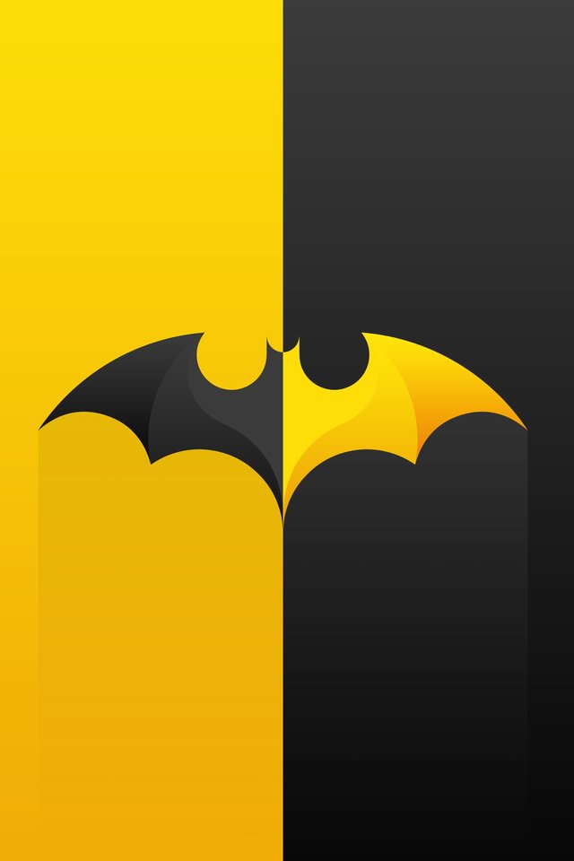 Batman Minimal Logo - Wallpapers for iPhone 4/4S in 640x960 resolution