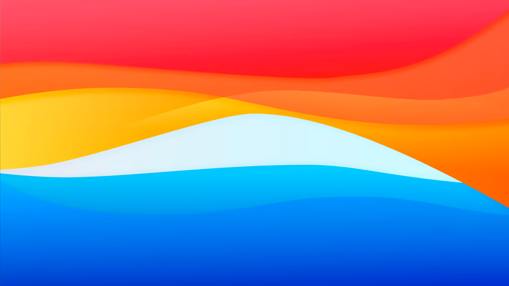Composition of colored waves - XVGA wallpapers in 1024x768 resolution