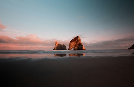 Beautiful coastal landscape with stunning rock formations