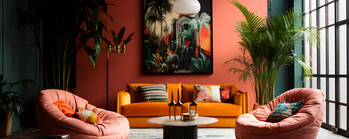 Interior design wallpapers: modern, living room, decor, sofa