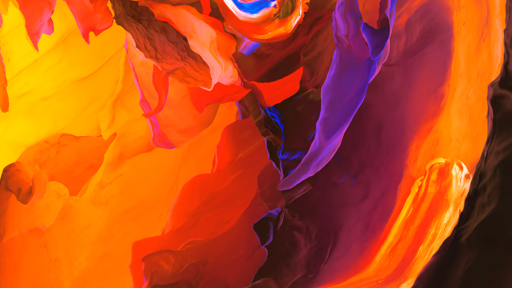 Vivid abstract rock formations with light - Wallpapers for Samsung, HTC, Sony in 540x960 resolution