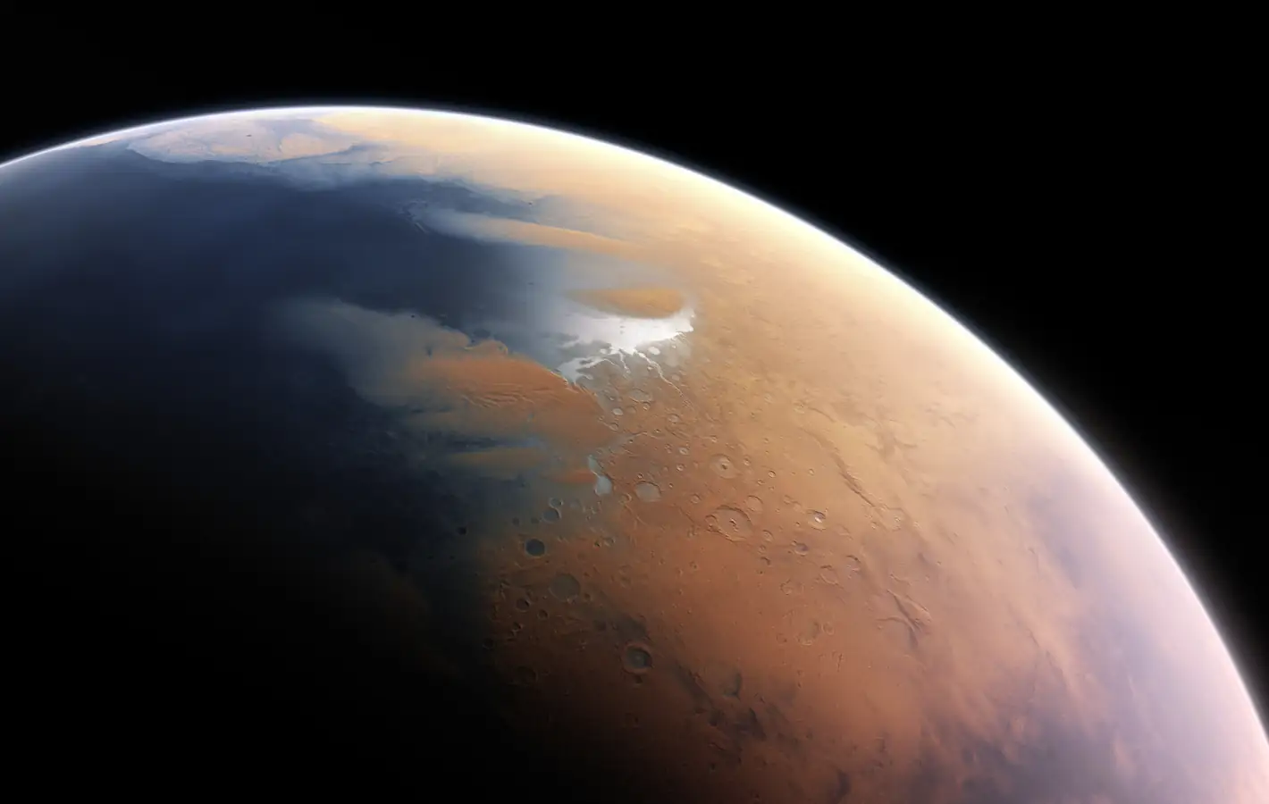 Surface of Mars is large — desktop and phone wallpaper, free download