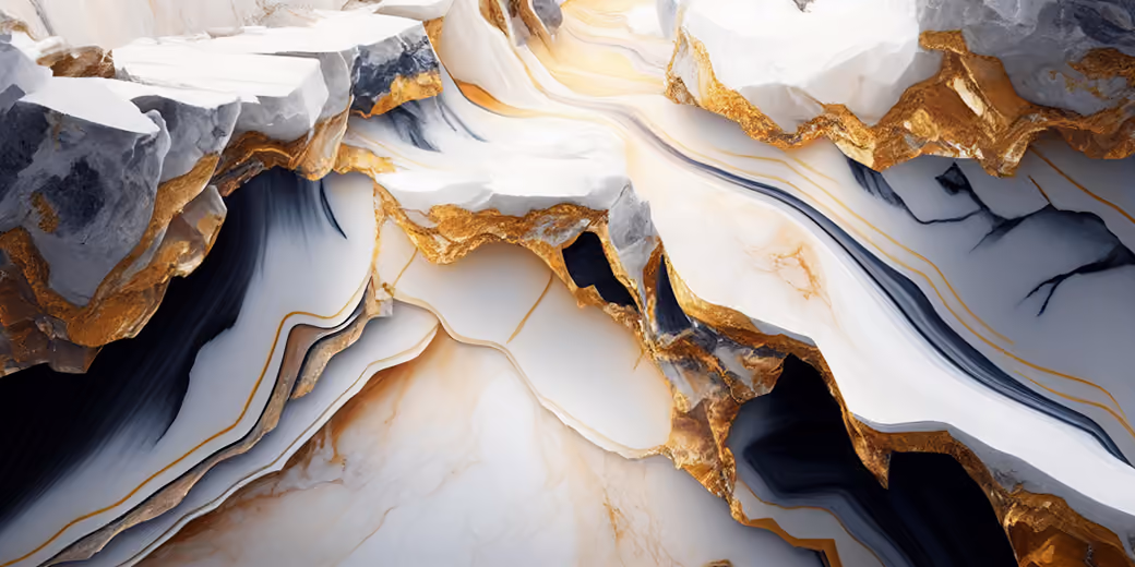 White marble with gold veins - Wallpapers for Samsung/Xiaomi in 2000x2000 resolution