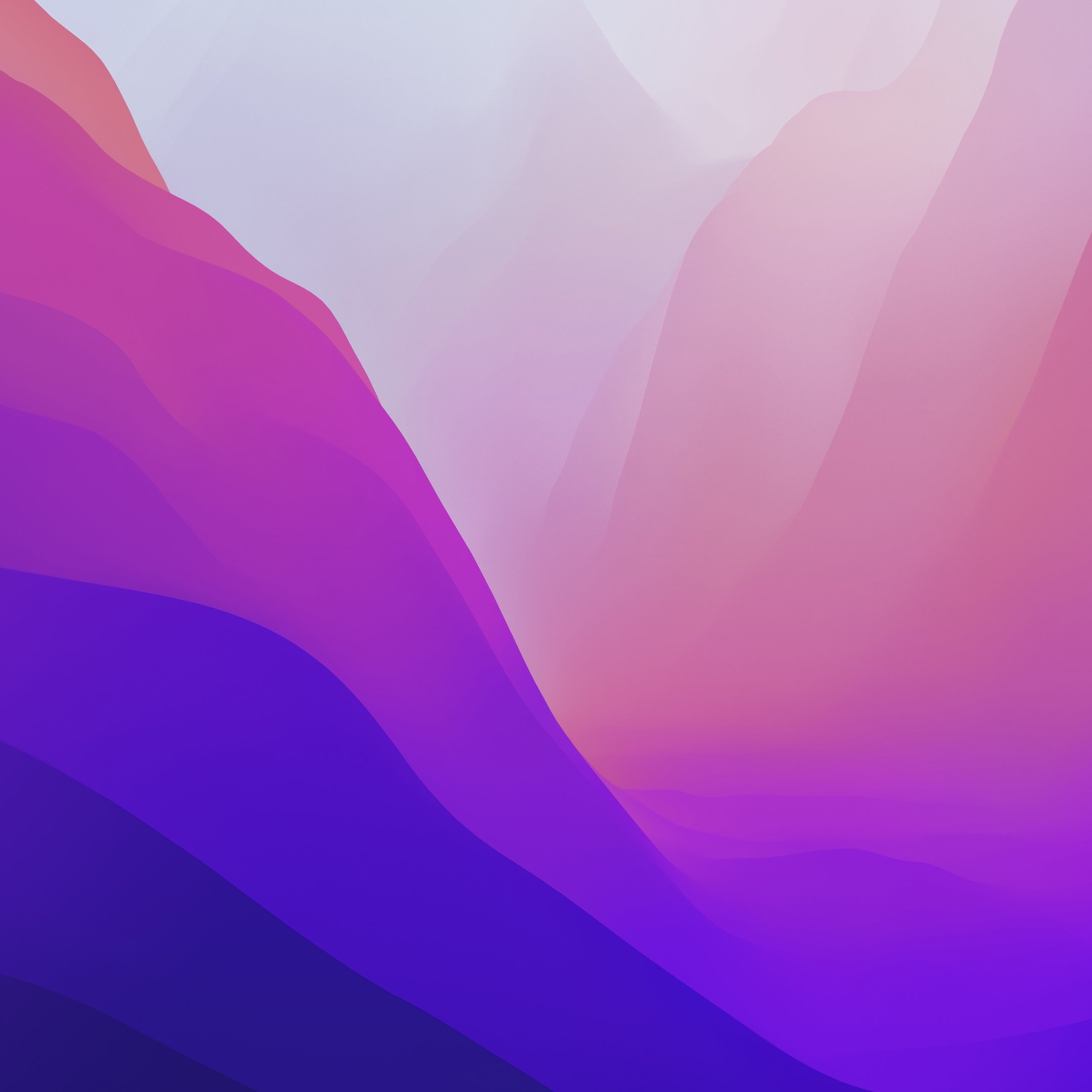 Abstract waves blending into horizon - Wallpapers for iPad 10.2″ in 2160x2160 resolution