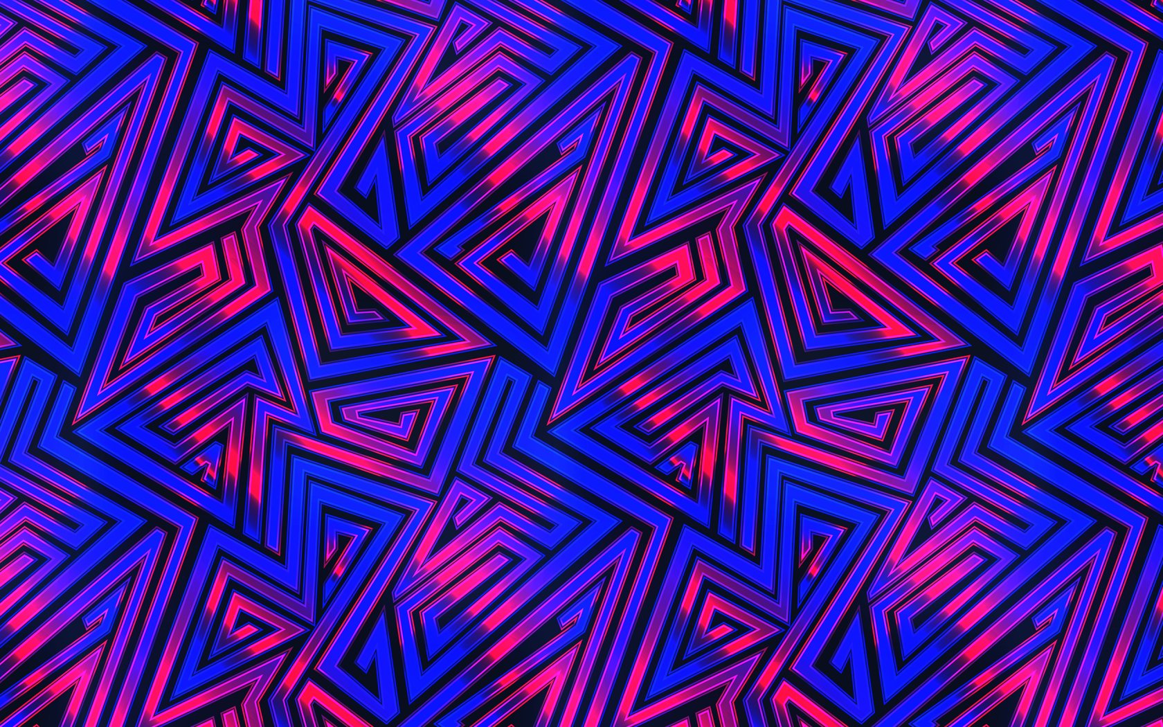 Neon triangles - WSXGA+ wallpapers in 1680x1050 resolution