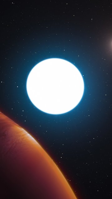 Bright White Dwarf Star - Wallpapers for Nokia, Samsung in 360x640 resolution