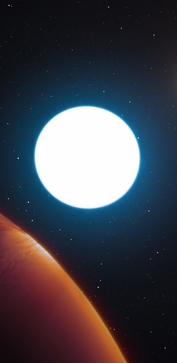 Bright White Dwarf Star - Wallpapers for Samsung in 360x740 resolution