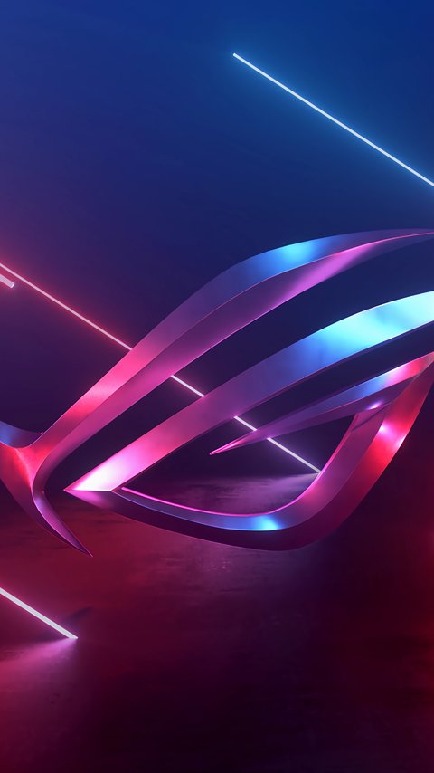 ASUS ROG with futuristic neon - Wallpapers for LG/ASUS in 480x854 resolution
