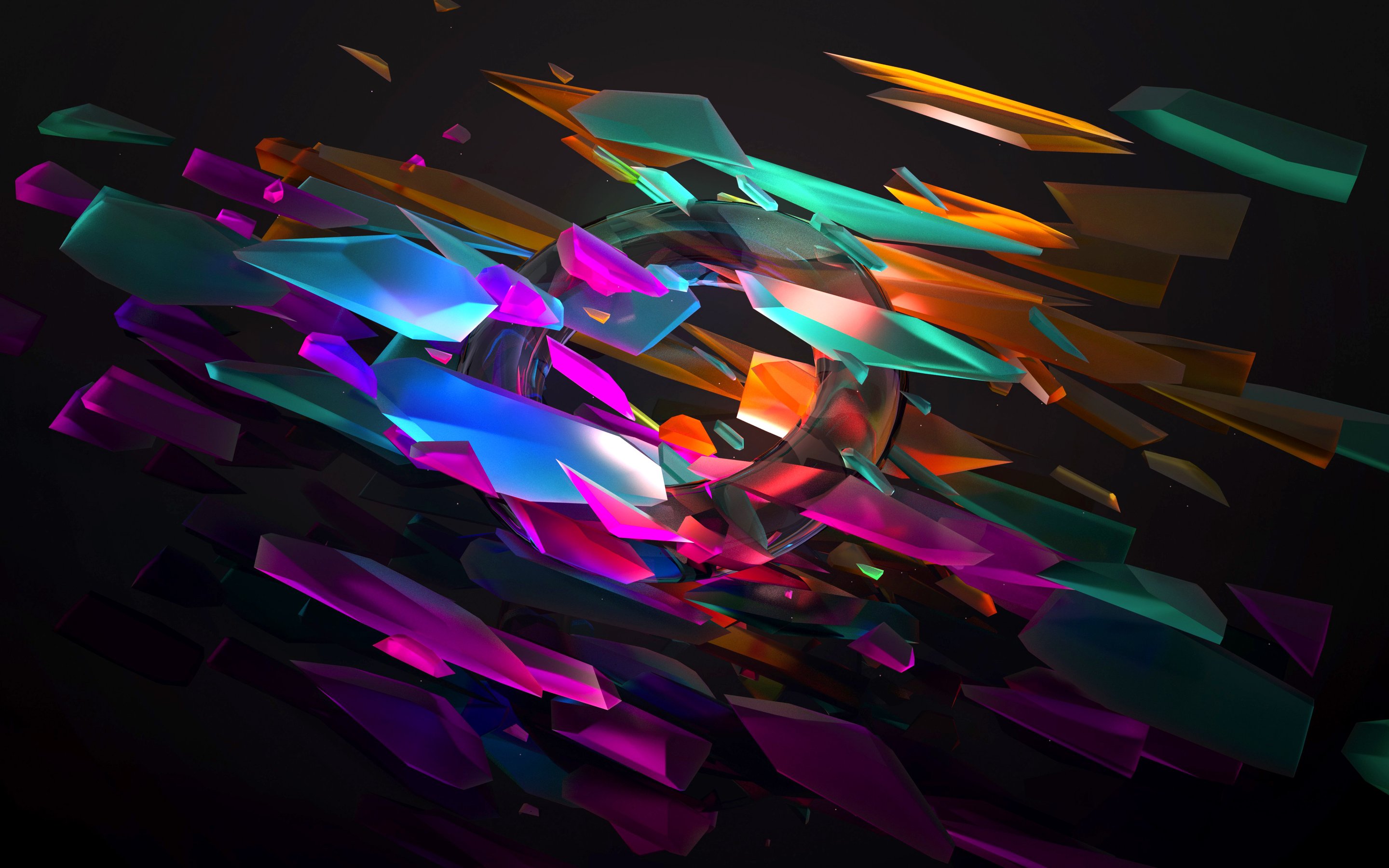 Colored abstract shards - Wallpapers for Apple MacBook 15″ in 2880x1800 resolution